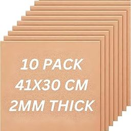VINTAGER Cork Sheets (2 MM Thick) Cork Tiles Cork Mat 41 x 30 CM for Wall Decoration, Party and DIY Crafts (Pack of 10)-30