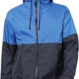 Men's Blue and Navy Blue Windcheater Jacket-picture-45