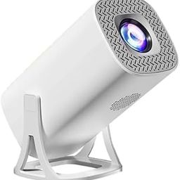 Smart Mini LED Projector, Compact Portable Design, White-3