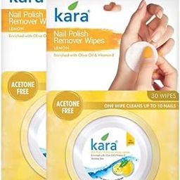 Kara nail polish remover Lemon 30 Pulls (Pack of 2)-image-48