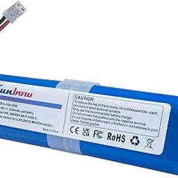 Kunbow 3200 mAh Li-ion Battery Replacement for iLife Zaco V5s Pro, V5x, V4, V3s Pro, V8s, V50, V80, V85 Home Cleaner, Replacement for iLife 18650B4-4S1P-AGX-2 (14.4V/46.08Wh)-image-15
