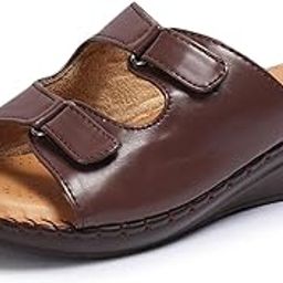 Women Doctor Sole Comfortable Beige Sandals-picture-29