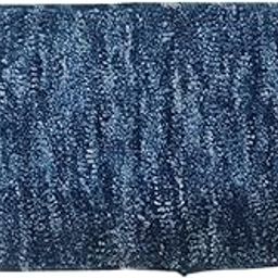 VIYONA Plain Printed Microfiber Floor Mat for Home, Bathroom & Kitchen | Soft, Quick Dry, Lightweight & Durable |Compact Size 60 cm x 40 cm | Thickness | Easy to Clean | 1 Piece (Blue)-image-122