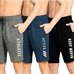 Men's Regular Fit Shorts with Pocket/Casual Knit Shorts/Combo Pack of 3/Summer Shorts-picture-17