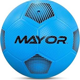 Mayor Striker Football | Rubber Moulded | Suitable for Homeplay and Grass Ground | Training Ball | Soccer Ball | for Men/Women | Football Size - 5 (Blue)-image-3