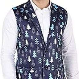 Men's Polyester Cotton Christmas Jacket Vest Waistcoat-image-89