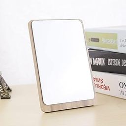 Wooden Mirror Adjustable, Table Desk Mirror, Bathroom Living Room Shave Makeup Mirror, Portable Desk Mirror, Rotatable Wooden Cosmetic Mirror with Stand (1pcs / Medium)-11