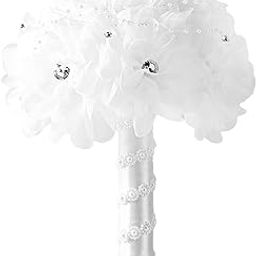 UJEAVETTE Wedding Bride Bouquets for Valentine's Day French Rustic Wedding Anniversary-image-91