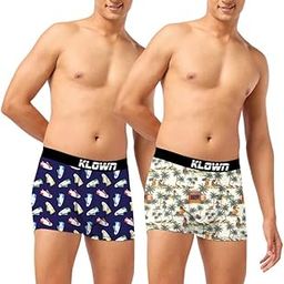 Pack of 2 Printed Trunk for Men | Cotton Blend | Soft & Stretchable | Stylish Men's Underwear | Comfortable Fit | Assorted Prints | Innerwear for Men |White::Green::Dark Blue-image-48