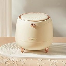 Royser Mini Dustbin for Tabletop – Cute Small Trash Can with Lid for Home, Office, Vanity & Bathroom | Modern Desk Bin for Makeup Waste, Tissue, Cotton Pads | Stylish Desktop Garbage Container-image-66