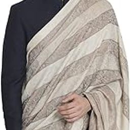 Mens Checkered Shawl, Fine Wool, Medium-image-4