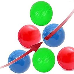 SUPRO Cricket Wind Synthetic Balls Wind Ball Practice Excellent for Youth Light Weight Cricket Ball NOT Leather Indoor & Outdoor Soft Training (Pack of 6)-image-7