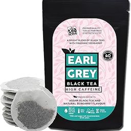 The Tea Trove Earl Grey Tea Bags - 40 Eco-Friendly Earl Gray Black Tea Bags in Resealable Pouch, Natural Bergamot Flavor Blended with Fine Assam Black Tea, Highly Caffeinated Bergamot Tea, 80g-image-71