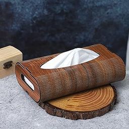 Deskart Wooden Tissue Paper Box | Decorative and Stylish Wooden Tissue Holder Stand for Car, Home, Office Desk, Resturant and Cafeteria (Round)-image-12
