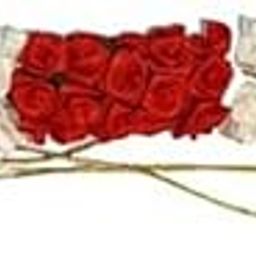 Haveream Red And White Rose Gajra Artificial-image-26