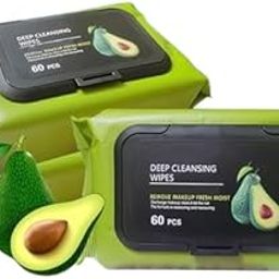 ZORVY Daily Essentials Makeup Remover Cleansing Wet Wipes Avocado Skin Cleansing Facial Cleaning Tissue for Women PACK OF 2-23