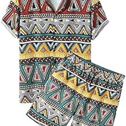 Men's Casual Pajama Sets and nightsuits (X-Large, Yellow Shorts)-picture-48
