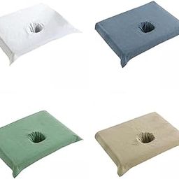 MERISHOPP® 4x Cotton SPA Half Table Cover Beauty Salon Bed Face Hole Towel|Health & Beauty | Massage | Linens & Covers-image-25