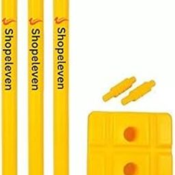 Durable Plastic Cricket Stumps with Stand & Bails - Ideal for Standard Grounds, Matches, and Tournament Play-image-48