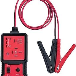 12V Car Battery Checker Electronic Relay Tester with Clips Auto Relay Diagnostic Tool-16