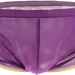 Mens Mesh Gilt-Edged Underwear Boxer Briefs Shorts Underpants S Purple | Clothing Shoes & Accessories | Mens Clothing | Underwear | 1 x Men's Underwear-picture-14