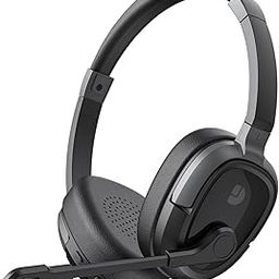 Dytole Bluetooth Headphones with Microphone Mute, 65Hrs Working Time & Bluetooth 5.3 Multipoint Connect Wireless Headset with Mic for Work/Call Center-24