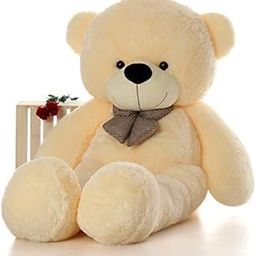 BACK BANCHERS 4 Feet Cream Color Teddy Bear Special Teddy for for Kids and Girlfriend for Birthday 4 Feet Cream Special for Gift-image-23