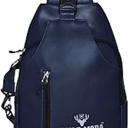 Unisex Premium Faux Leather Cross Body Backpack for College, Tuition, Travel etc.-21