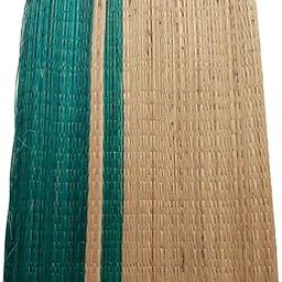 Khus Asan | Eco-Friendly Prayer Mat for Meditation and Rituals | Brown, Medium to Large (20 In x 16 In), Hand-woven, Geometric Pattern, Mat-9