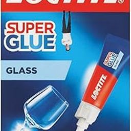 Loctite Glass Bond, glue for bond glass to glass, glass to metal, stained glass, crystal and tinted glass, dishwasher safe,Clear Super Glue for Glass,Acrylic,Crystal,DIY Craft,Mirror,Window,3g-16