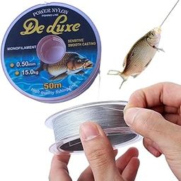 Fishing LINE 50meter Long, 0.50mm Thin Strong Tread, 15kg Loading Capacity.-image-57