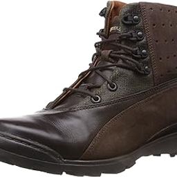 Woodland Men's Dark Brown Softy Leather Boots - 7 UK/India (41 EU) (GB 0595108W13_Softy)-image-40