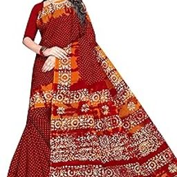 Women's Plain Weave Pure Cotton Saree Without Blouse Piece-picture-14