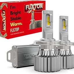 FLIXTON 140W 4300k FLX75P Car led bulb Headlamp Bulb and Foglamp bulb car/truck led bulb PREMIUM SERIES WARM WHITE (H4/HB2/9003/H19)-13