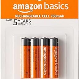 Amazon Basics AAA Rechargeable 750 mAh Batteries | Ready-to-use | Pre-Charged Ni-MH Batteries (Pack of 4)-27