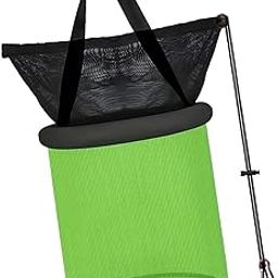 CALANDIS™ Float Fishing Net Nylon Net Mesh Quick Dry Folding Sturdy Fish Net Bucket Green | Nets | Fishing Equipment | Fishing-image-16
