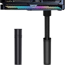 GPU Support Bracket, Graphics Video Card Brace with Height Adjustable, Anti Sag Holder for Universal Graphics Card Sag, GPU Stand with Magnet and Rubber Pad (Black)-2