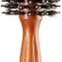 ROZIA Round Hair Brush Comb for Men & Women | Premium Hair Roller Comb for Volume, Straightening, Curling & Blow Drying | Anti-Slip Wooden Handle, Natural Bristles & Flexi Massage Pins-picture-11