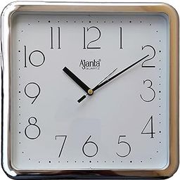 Ajanta Plastic Abstract Simple Clock (White, 677 DX)-15