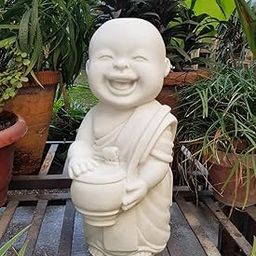 Wonderland Standing Baby Monk (Buddha Statue, Monk Statue, Garden Statue, Outdoor décor, Resin décor) (Feng Shui Items, Zen Garden)-image-81