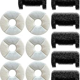 12Pcs Replacement Filters for Pet Water Fountain, Cat Water Fountain Filter, Activated Carbon Foam Filter Element for Cats and Dogs, Maintains Clean Drinking Water-image-22