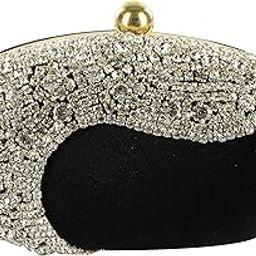 Women's Crystal Egg Box Clutch (Black, Black crystal egg nw)-image-15