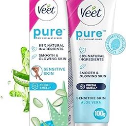 Veet Pure Hair Removal Cream for Women For Sensitive Skin - 100g | Suitable for Legs, Underarms, Bikini Line, Arms-58
