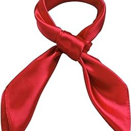 Women Silk Feeling Scarf 23.6'' Solid Color Square Satin Scarf Neck Head Bandana for Halloween Costume Accessory-picture-1