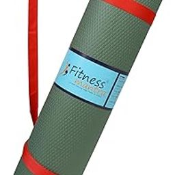 Fitness Mantra® 6mm Anti Skid Yoga Mat for Men & Women| Qnty.-1 Pcs.| (Army Green, 6mm)-25