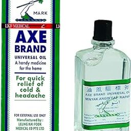 Firstsmile® Axe Brand Universal Oil Minyak Angin Cap Kapak For Quick Relief Cold, Headache, Blocked Nose, Stomach-Ache, Rheumatic Pain, Muscular Pain | Oil | Abufas Oil | Pain Relief Oil | Dard Ka Tel | Headache Oil | Abu fas | Abu Fast | Eucalyptus Oil | Nilgiri Thailam 56ml Pack of 1-image-12