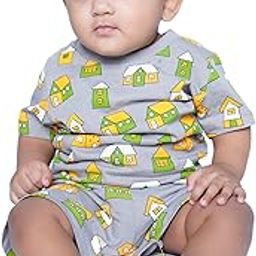 Baby Girls Poly Cotton T-Shirt and Short Set | Clothing Set | Light Grey | 9-12 Months | KIDS11116-image-41