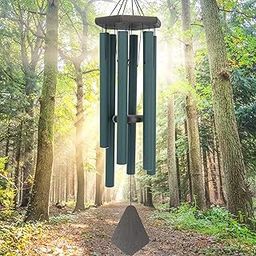 TIMESETL Large 30 Inch Wind Chime for Home, Garden, Patio, Decoration and Meditation and Best Gift for Birthday, Anniversary, Home VASTU Pooja and Return Gift. (Forest Green)-image-32