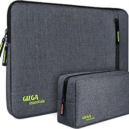 Gizga Essentials 15.6 Inch Laptop Sleeve Case Cover Bag with Extra Pouch & Front Pocket | Slim & Water-Resistant Nylon Fabric with Shockproof Foam Padding, Soft Lining & Premium Zipper Closure (Grey)-picture-17