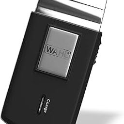 Wahl 03615-024 Travel Shaver; 0.4 mm cutting length; 45 minutes run time; Extra Cutting blade and foil to move along the contours; Black-46